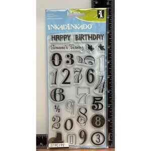 2016 Inkadinkado 60-31318 BIRTHDAY NUMBERS Stamps Set Of 27